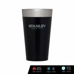 Tumblers & Food Jars Stanley Adventure Vacuum Insulated Stacking Pint Cup 16 Oz./473 Ml (Matte Black)
