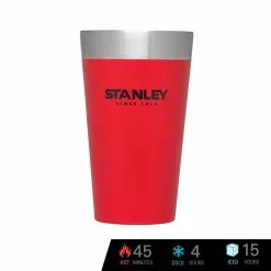 Tumblers & Food Jars Stanley Adventure Vacuum Insulated Stacking Pint Cup 16 Oz./473 Ml (Flannel Red)
