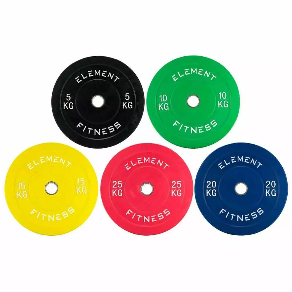 Element Fitness Bumper Plate 5-25kg Set 3 Element Fitness Bumper Plate 5-25kg Set