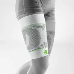 Bauerfeind Compression Sleeves Upper Leg Long - White