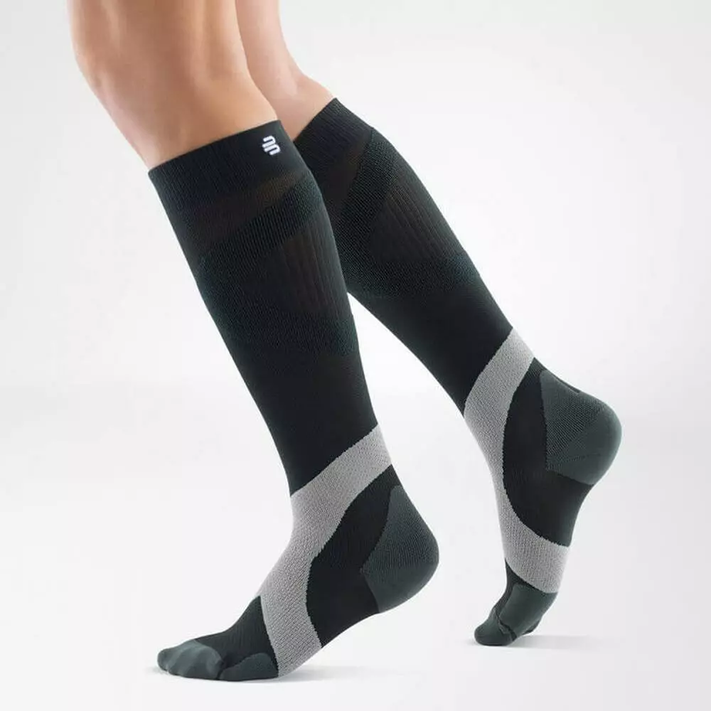 Bauerfeind Compression Socks Ball & Racket 20-30mmHg Long - Hardcoal/Polar 3 Bauerfeind Compression Socks Ball & Racket 20-30mmHg Long - Hardcoal/Polar