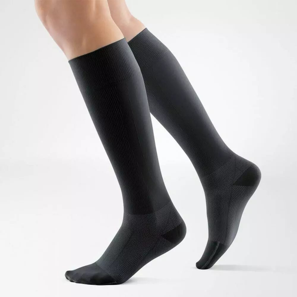 Bauerfeind Compression Socks Run & Walk Long - Black 3 Bauerfeind Compression Socks Run & Walk Long - Black