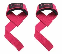 Weight Training Harbinger Padded Cotton Lifting Straps Women Pink (21307)