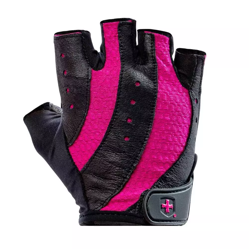 Harbinger Women Pro Gym Gloves - Black/Pink Weight Training 3 Harbinger Women Pro Gym Gloves - Black/Pink Weight Training