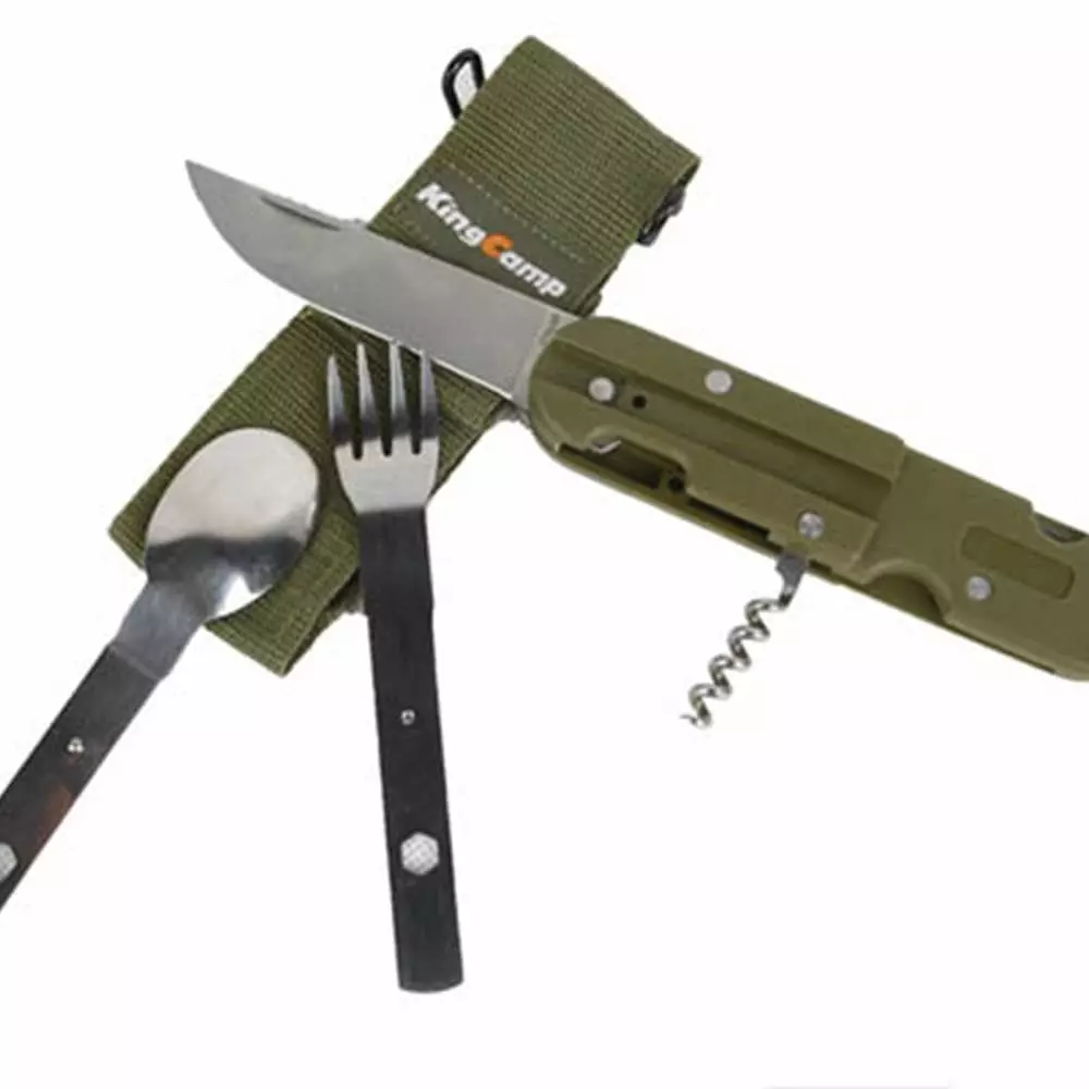 KingCamp Multifunction Stainless Steel Mess Kit (Silver) 4 KingCamp Multifunction Stainless Steel Mess Kit (Silver)