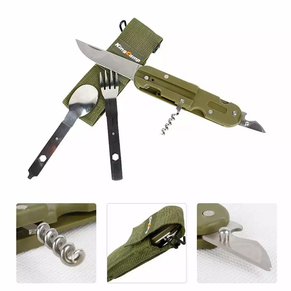 KingCamp Multifunction Stainless Steel Mess Kit (Silver) 3 KingCamp Multifunction Stainless Steel Mess Kit (Silver)