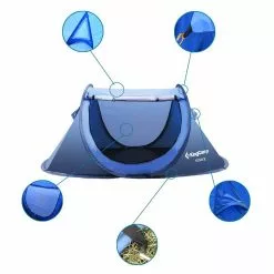 KingCamp Venice Pop-Up Lightweight Tent Camping Tent (Blue) 11 KingCamp Venice Pop-Up Lightweight Tent Camping Tent (Blue)