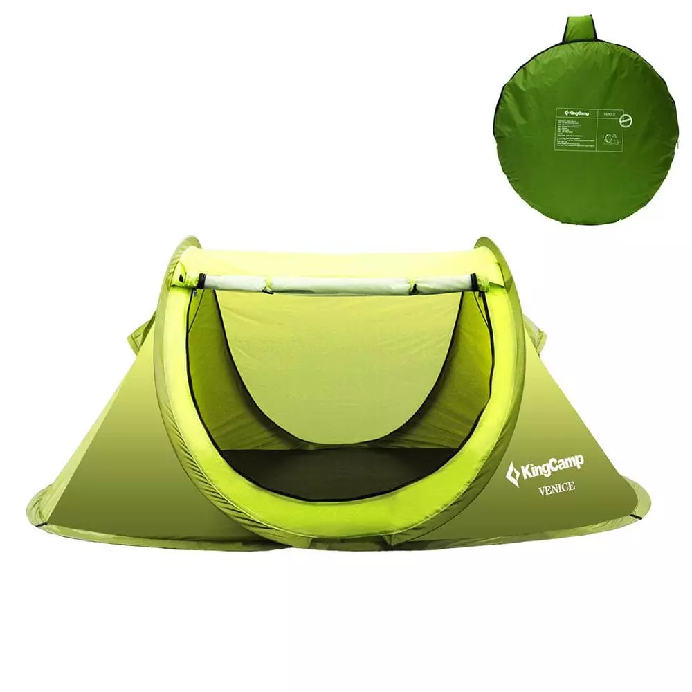 KingCamp Venice Pop-Up Lightweight Tent Camping Tent (Green) Outdoor/Camping