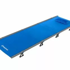 KingCamp Ultralight Folding Camping Cot Folding Bed (Blue)