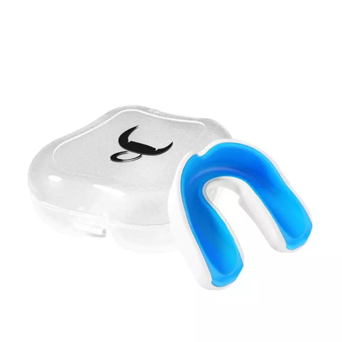 Bulls Professional Mouth Guard Pro - White/Blue Sports 3 Bulls Professional Mouth Guard Pro - White/Blue Sports