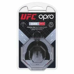 Boxing Opro Mouthguard Self-Fit UFC Silver - Black/Red