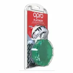 Opro Mouthguard Self-fit Gen 4 Platinum Fangz - White/Mint/Black Boxing