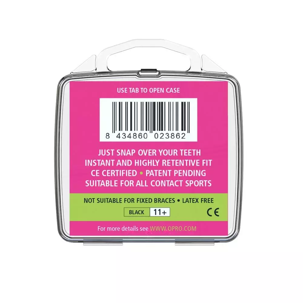 Opro Mouthguard Snap-Fit Adult - Jet Black Boxing 7 Opro Mouthguard Snap-Fit Adult - Jet Black Boxing