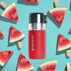 Stanley GO Bottle With Splash Guard Vacuum Insulated Tumbler 16 Oz./473 Ml (Red Sky)
