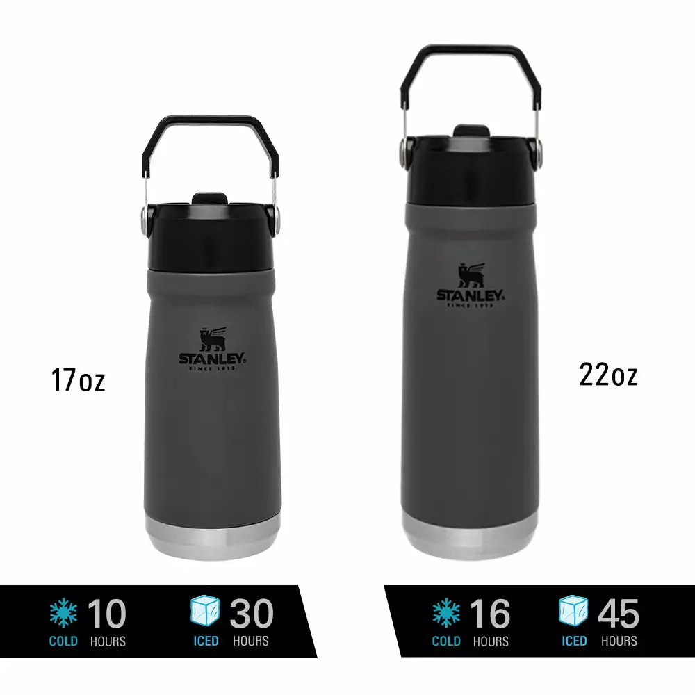 Tumblers & Food Jars Stanley IceFlow Flip Straw Water Bottle Vacuum Insulated Tumbler 17 Oz.-22 Oz. 4 Tumblers & Food Jars Stanley IceFlow Flip Straw Water Bottle Vacuum Insulated Tumbler 17 Oz.-22 Oz.