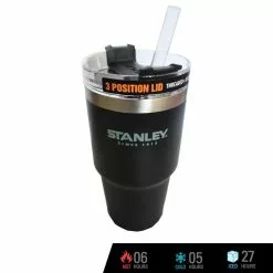 Stanley X 2019 SEA Games Adventure Vacuum Quencher Insulated Tumbler 23 Oz. (Matte Black)