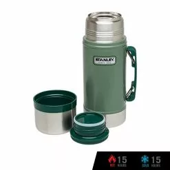 Stanley Classic Vacuum Insulated Food Jar 24oz / 700ml - Hammertone Green Tumblers & Food Jars 5 Stanley Classic Vacuum Insulated Food Jar 24oz / 700ml - Hammertone Green Tumblers & Food Jars