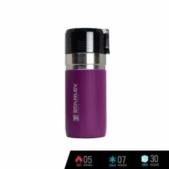 Stanley GO Bottle With Splash Guard Vacuum Insulated Tumbler 16 Oz./473 Ml (Berry) Tumblers & Food Jars