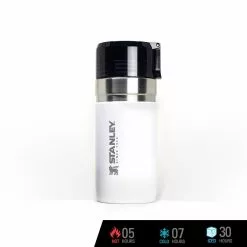 Stanley GO Bottle With Splash Guard Vacuum Insulated Tumbler 16 Oz./473 Ml (Polar White)