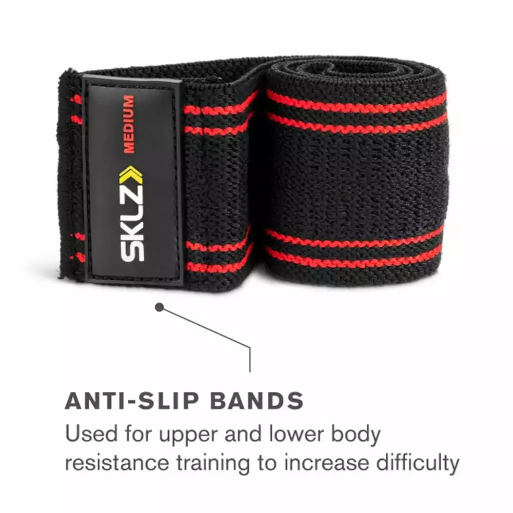 SKLZ Pro Knit Anti-Slip Fabric Resistance Mini Band For Upper And Lower Body 8 SKLZ Pro Knit Anti-Slip Fabric Resistance Mini Band For Upper And Lower Body