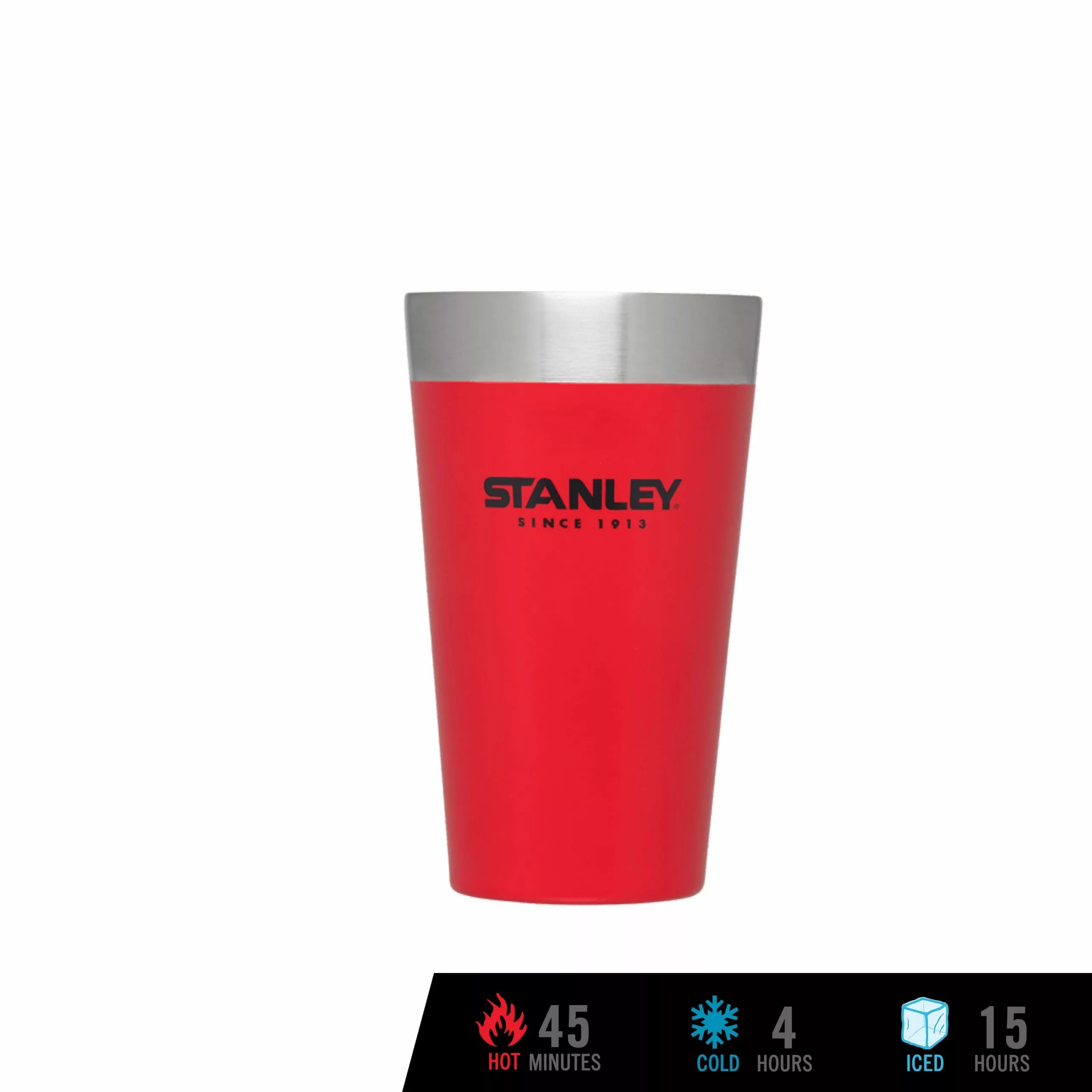 Tumblers & Food Jars Stanley Adventure Vacuum Insulated Stacking Pint Cup 16 Oz./473 Ml (Flannel Red) 3 Tumblers & Food Jars Stanley Adventure Vacuum Insulated Stacking Pint Cup 16 Oz./473 Ml (Flannel Red)