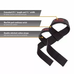 Weight Training Harbinger Padded Cotton Lifting Straps (21300) 13 Weight Training Harbinger Padded Cotton Lifting Straps (21300)