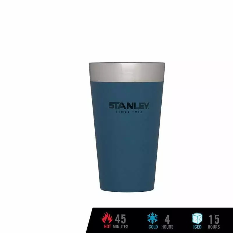 Tumblers & Food Jars Stanley Adventure Vacuum Insulated Stacking Pint Cup 16 Oz./473 Ml (Abyss) 3 Tumblers & Food Jars Stanley Adventure Vacuum Insulated Stacking Pint Cup 16 Oz./473 Ml (Abyss)