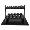 Element Fitness Hex Dumbbells Set With PVC Mat 210lb