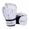 Chris Sports Bulls Professional Action Boxing Gloves - White/Black